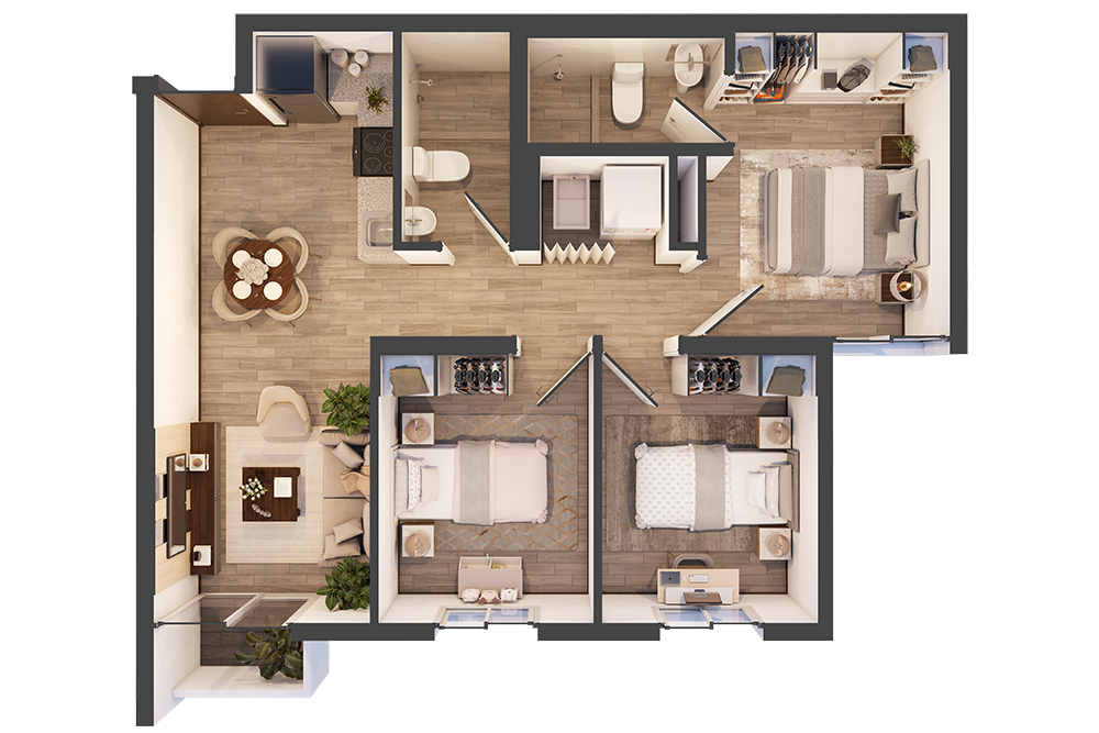 APARTAMENTO 3 Habitaciones 64 m2